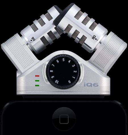 zoom iQ6 XYステレオマイクロフォン たかし iPhone/iPad 用 Zoom iQ6